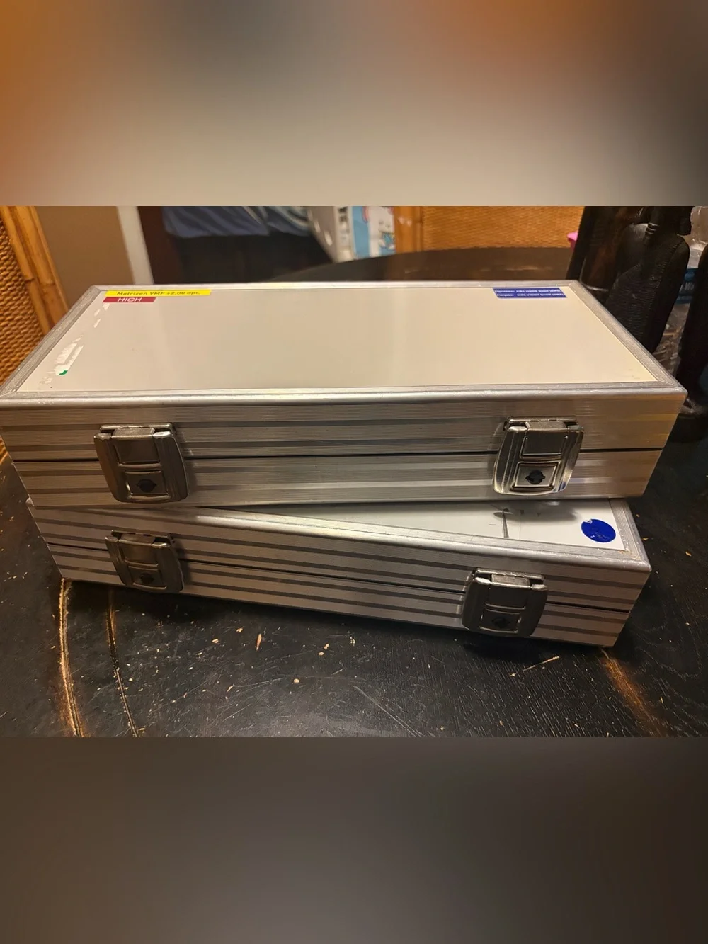 Storage Box Portable Organizer Case Small Aluminum Briefcase W/foam interior 14